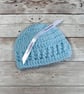 New Baby Gift Set, Handmade Crochet Cardigan Hat and Shoes - Image 3