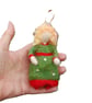 Needle Felt Elf - wool textile art - to hang on your tree - Image 7