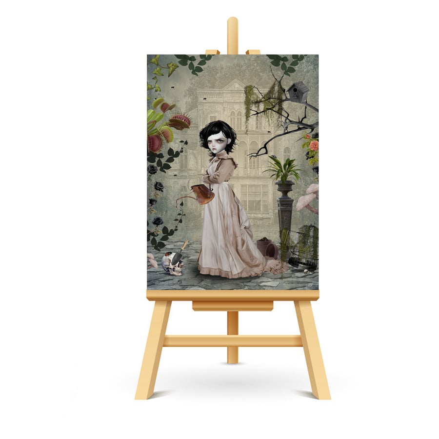 Gothic Garden Art Print - Contrary Mary