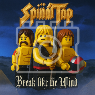 LEGO-Inspired Spinal Tap – Break Like the Wind 5x5" Print Mounted for 9x9 Frame