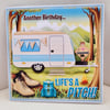 Birthday card for caravan lover, caravan enthusiast birthday card, handmade card