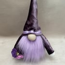Purple Gonk Gnome with Flowers, Mothers Day