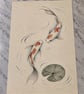 Japandi Koi Fish Wall Art - Minimalist Zen Print (Physical Print) - Image 2