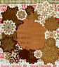 Vintage style Christmas Card with Snowflake Wreath.  - Image 2