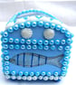Blue sea chest keepsake or jewellery box - Image 6