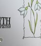 Sympathy Card - Snowdrops - Image 6