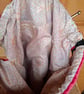 Red velvet drawstring backpack - Image 2