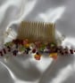 Wild Flower - Natural Gemstone Jewelled Bridal Comb  - Image 5