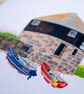 The Roundhouse, Sennen Cove, Cornwall, Greeting Card, Note Card, Thank You Card - Image 2