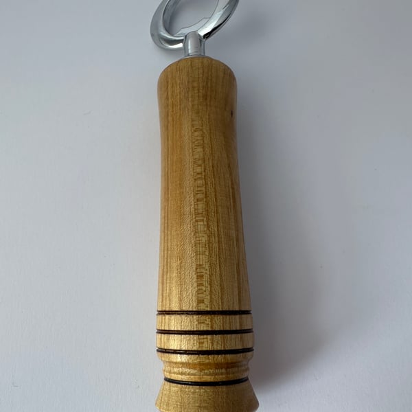 Bottle opener with Robina hardwood handle