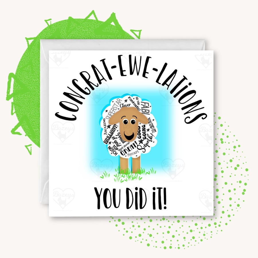 Congrat-ewe-lations! - Congratulations from the what the…Flock range
