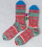 Hand knitted socks, merino wool socks, size 7-9 - Image 3