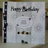 Funky Flower Birthday Card