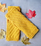 Mustard Yellow Knitted Wrist Warmers - Image 4