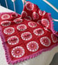 Pink Sky at Night Crocheted Baby Blanket