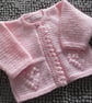 16" Hearts One Button Cardigan