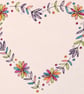 Heart and flowers Card  - Image 2