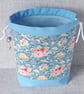 Project bag, drawstring bag, floral - Image 7