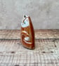 Handmade ginger cat small vase - Image 6