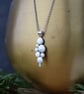 Sterling Silver Pebble Drop Pendant Necklace - Handmade Jewellery - Image 4