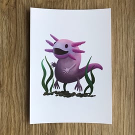  A6 Animal Post Card (White Background)