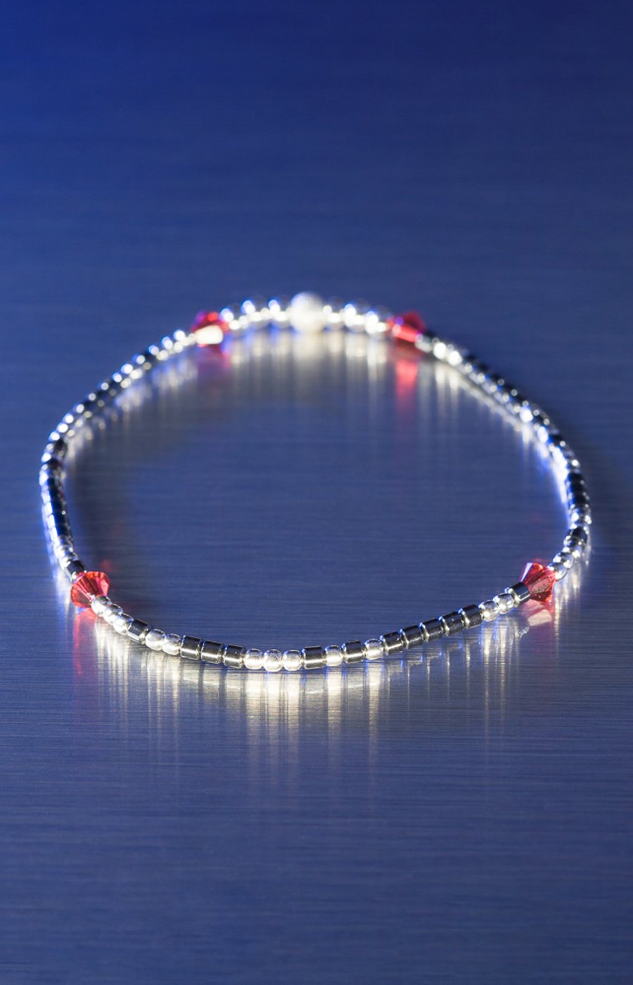 Bracelet morse code I love you I love you I love you sterling silver & hematite 