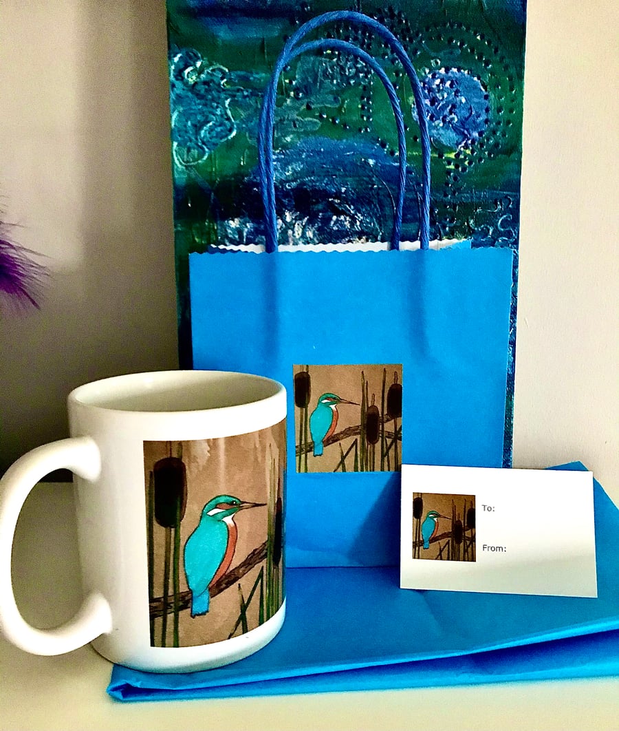 Kingfisher Mug gift set