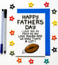 Rugby Fathers Day Card, Funny Father's Day Card For A Rugby Loving Dad, Grandad - Image 1