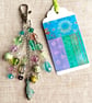 Handmade bag charm, boho bag charm, Pisces gift, fish charm, - Image 2
