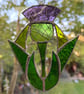 Stained Glass Thistle - Handmade Hanging Window Decoration  - Image 4