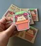 Magnetic hedgehog bookmark. Hedgehog plant bookmark. - Image 1