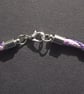 Dorset Button & Kumihimo Braid Statement Necklace, Lilac, Purple, White - Image 4