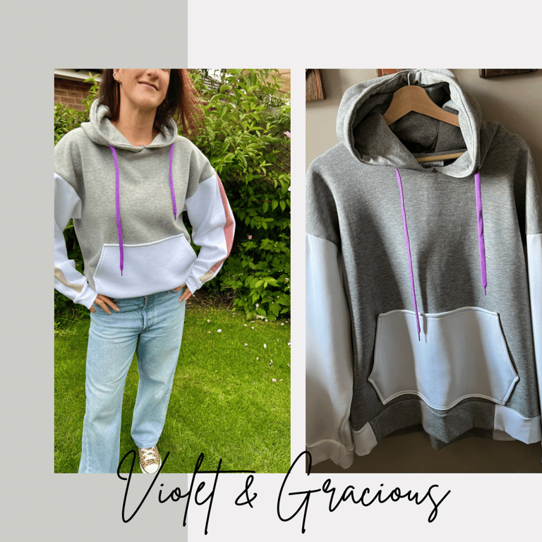 Oversized Hoodie . Hoodie . Grey Hoodie  . Unisex Sweater . size s 