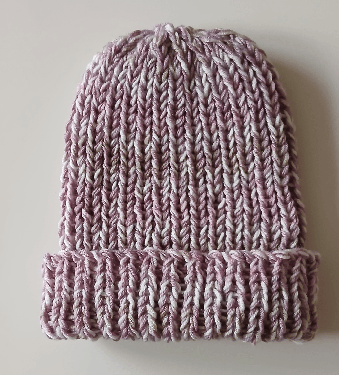 HAND KNIT Ladies Rag Doll Beanie Hat