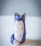Starry Winter Fox Small Handmade Sculpture