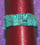 Marbled Turquoise Handmade Tiles Cuff Bracelet - Image 5