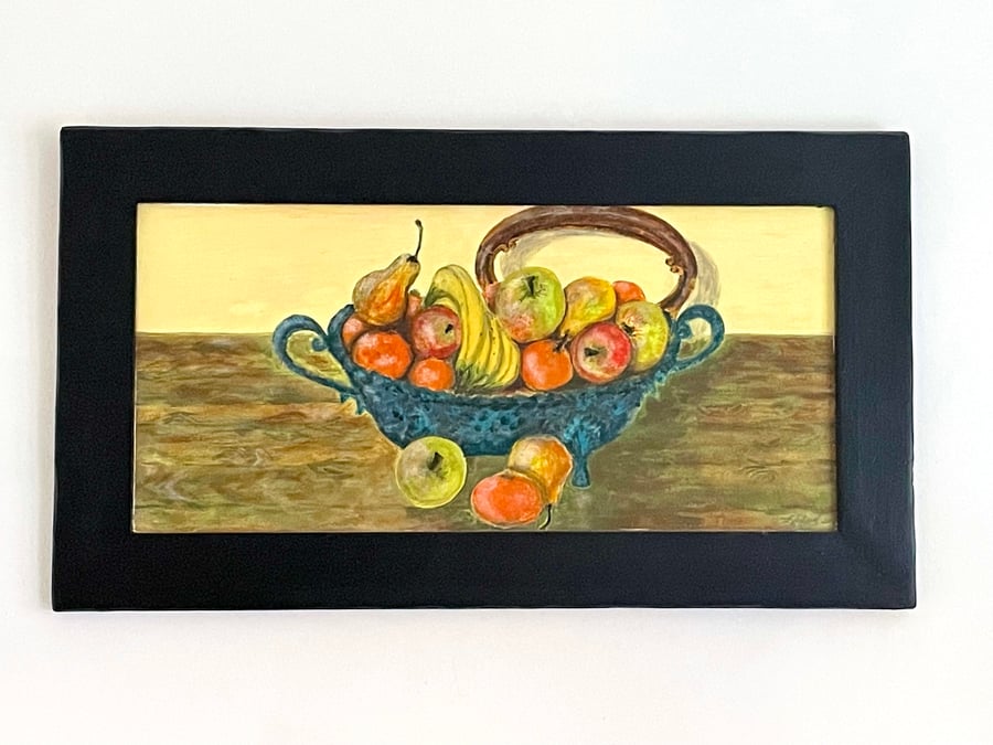 Still Life Painting, framed art, Acrylic, Old timber frame, 1 of 1
