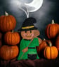 Witch, Gingerbread Embroidered Hanging Keepsake, Halloween  - Image 5