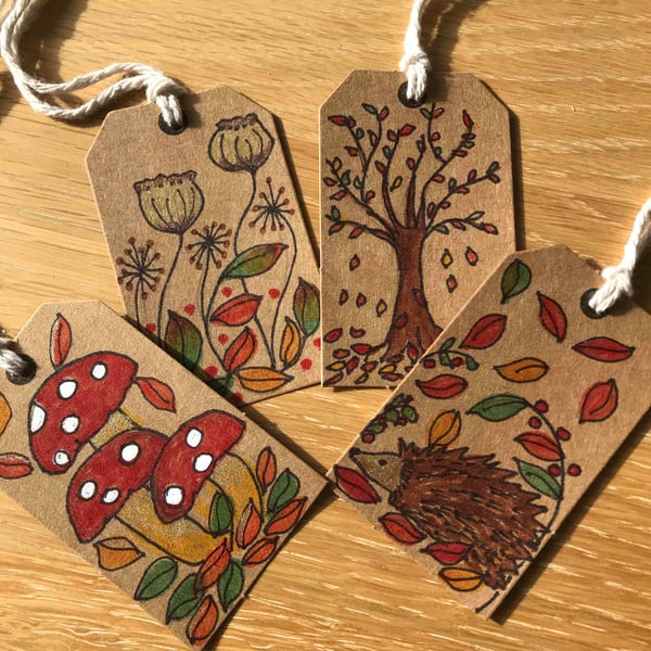 Gift tags nature themed 