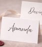 Black & White Script Personalised Name Card - Image 1