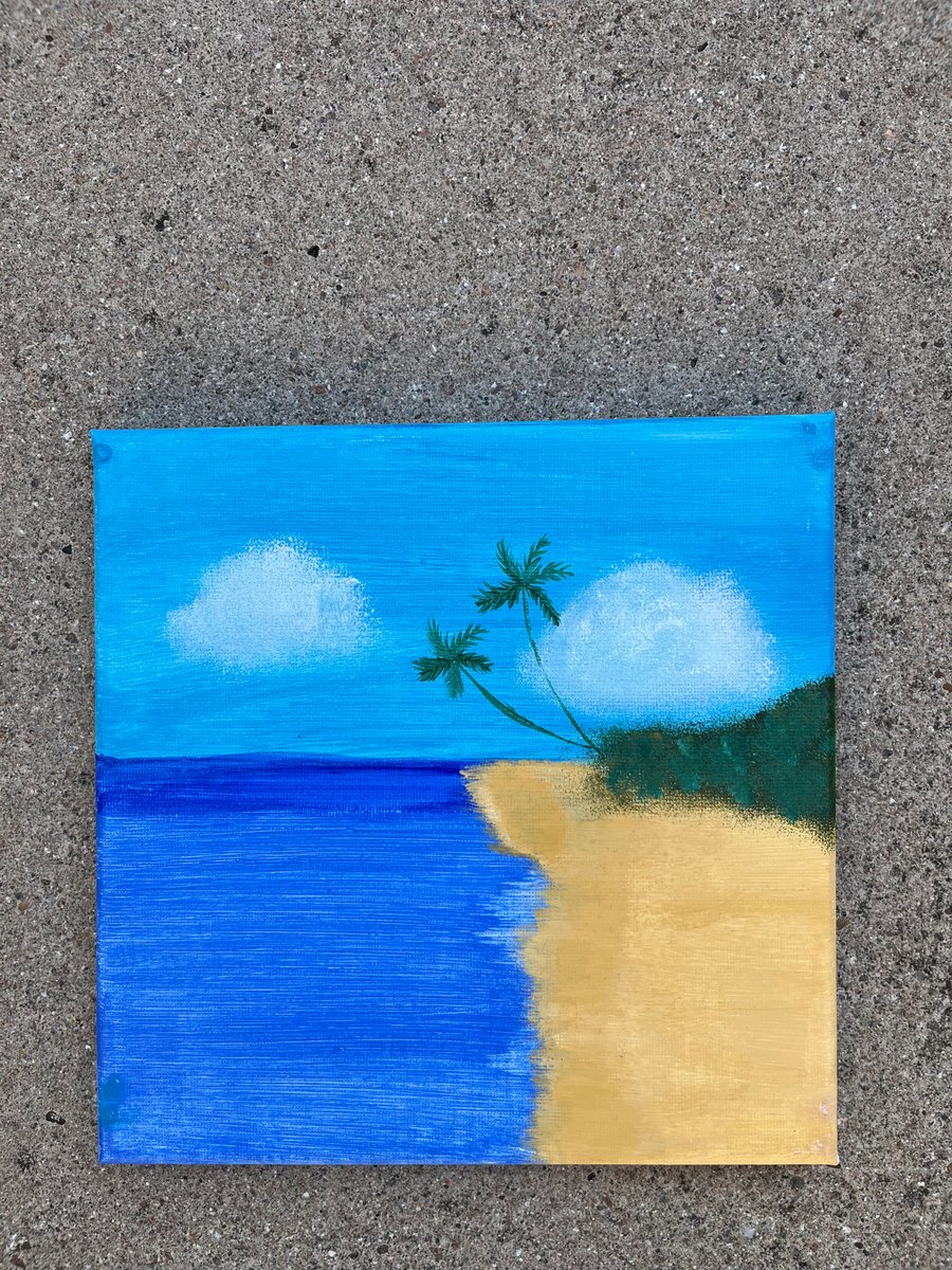 Canvas Beach Painting