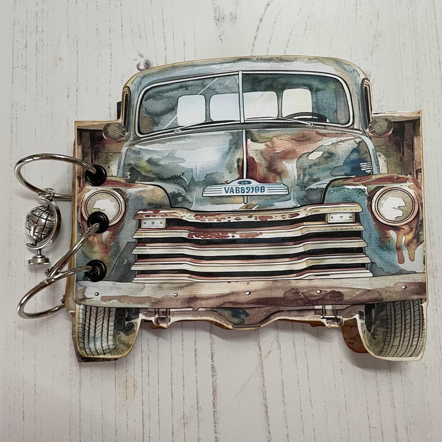 Folio - Rusty Truck Pocket Journal by  Carolee Crafts PB9 - 0011