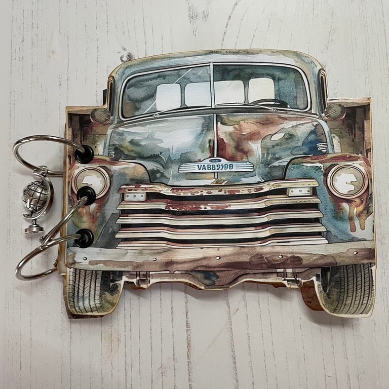 Folio - Rusty Truck Pocket Journal by  Carolee Crafts PB9 - 0011