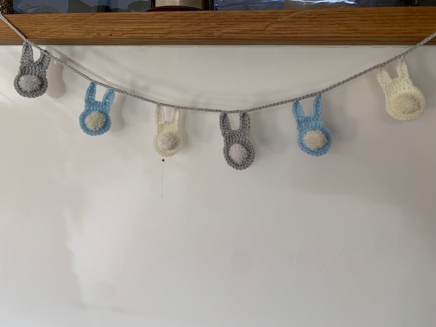 Crochet Bunny bunting 