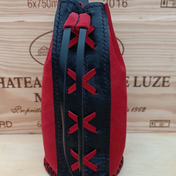 Real leather belt pouch 