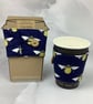Bee cup cosy, Bumble bees cup cozy, Mug sleeve, 2 options, Handmade - Image 10