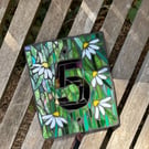 Mosaic house number 