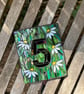 Mosaic house number 