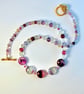 Rainbow Fluorite Gemstone Necklace - Handmade In Devon - Image 4