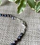 Freshwater Pearl Bracelet, peacock colours - Image 3
